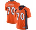 Denver Broncos #70 Ja'Wuan James Orange Team Color Vapor Untouchable Limited Player Football Jersey