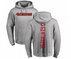 San Francisco 49ers #23 Ahkello Witherspoon Ash Backer Pullover Hoodie