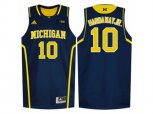 Michigan Wolverines Tim Hardaway Jr. #10 Basketball Authentic Jersey - Navy Blue