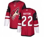 Arizona Coyotes #22 Barrett Hayton Authentic Burgundy Red Home Hockey Jersey