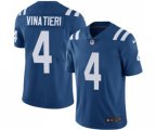 Indianapolis Colts #4 Adam Vinatieri Royal Blue Team Color Vapor Untouchable Limited Player Football Jersey
