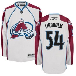 Colorado Avalanche #54 Anton Lindholm Authentic White Away NHL Jersey