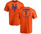 New York Mets #7 Marcus Stroman Orange RBI T-Shirt
