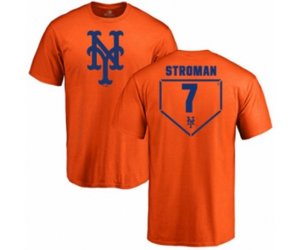 New York Mets #7 Marcus Stroman Orange RBI T-Shirt