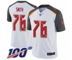 Tampa Bay Buccaneers #76 Donovan Smith White Vapor Untouchable Limited Player 100th Season Football Jersey