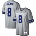 Dallas Cowboys #8 Troy Aikman Mitchell & Ness Platinum NFL 100 Retired Player Legacy Jersey