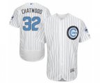 Chicago Cubs Tyler Chatwood Authentic White 2016 Father's Day Fashion Flex Base Baseball Player Jersey