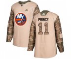 New York Islanders #11 Shane Prince Authentic Camo Veterans Day Practice NHL Jersey