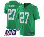 Philadelphia Eagles #27 Malcolm Jenkins Limited Green Rush Vapor Untouchable 100th Season Football Jersey