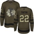 Chicago Blackhawks #22 Jordin Tootoo Authentic Green Salute to Service NHL Jersey