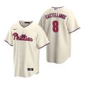Philadelphia Phillies #8 Nick Castellanos Cream Cool Base Stitched Jersey