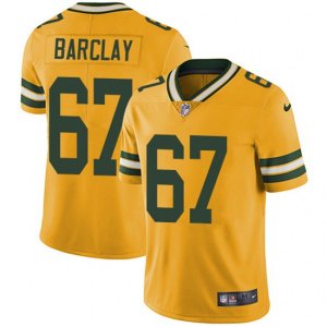 Green Bay Packers #67 Don Barclay Limited Gold Rush Vapor Untouchable NFL Jersey