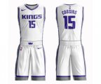 Sacramento Kings #15 DeMarcus Cousins Swingman White Basketball Suit Jersey - Association Edition