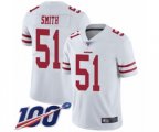 San Francisco 49ers #51 Malcolm Smith White Vapor Untouchable Limited Player 100th Season Football Jersey