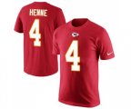 Kansas City Chiefs #4 Chad Henne Red Rush Pride Name & Number T-Shirt