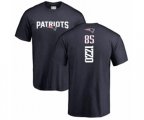 New England Patriots #85 Ryan Izzo Navy Blue Backer T-Shirt