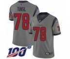 Houston Texans #78 Laremy Tunsil Limited Gray Inverted Legend 100th Season Football Jersey