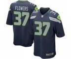 Seattle Seahawks #37 Tre Flowers Game Navy Blue Team Color Football Jersey