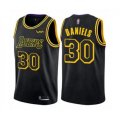 Los Angeles Lakers #30 Troy Daniels Authentic Black City Edition Basketball Jersey