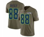 Seattle Seahawks #88 Will Dissly Limited Olive 2017 Salute to Service NFL Jersey