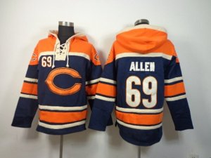 Nike nfl jerseys chicago bears #69 Allen blue-orange[pullover hooded sweatshirt]