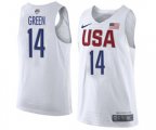 Nike Team USA #14 Draymond Green Swingman White 2016 Olympic Basketball Jersey
