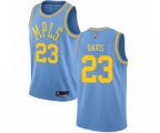 Los Angeles Lakers #23 Anthony Davis Swingman Blue Hardwood Classics Basketball Jersey