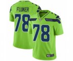 Seattle Seahawks #78 D.J. Fluker Limited Green Rush Vapor Untouchable NFL Jersey