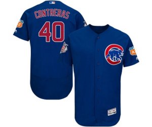 Chicago Cubs #40 Willson Contreras Royal Blue Alternate Flexbase Authentic Collection MLB Jersey