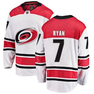 Carolina Hurricanes #7 Derek Ryan Fanatics Branded White Away Breakaway NHL Jersey