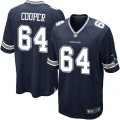 Dallas Cowboys #64 Jonathan Cooper Game Navy Blue Team Color NFL Jersey