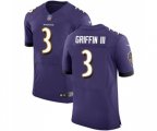 Baltimore Ravens #3 Robert Griffin III Purple Team Color Vapor Untouchable Elite Player Football Jersey