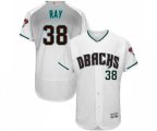 Arizona Diamondbacks #38 Robbie Ray White Teal Alternate Authentic Collection Flex Base Baseball Jersey