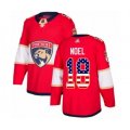 Florida Panthers #18 Serron Noel Authentic Red USA Flag Fashion Hockey Jersey