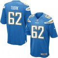 Los Angeles Chargers #62 Max Tuerk Game Electric Blue Alternate NFL Jersey