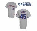 New York Mets #45 Tug McGraw Grey Road Cool Base Stitched Baseball Jersey