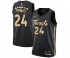 Toronto Raptors #24 Norman Powell Swingman Black Basketball Jersey - 2019-20 City Edition