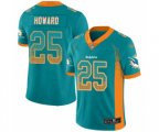 Miami Dolphins #25 Xavien Howard Limited Green Rush Drift Fashion Football Jersey
