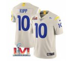 Los Angeles Rams #10 Cooper Kupp Bone 2022 Super Bowl LVI Vapor Limited Stitched Jersey