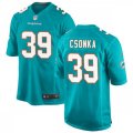 Miami Dolphins Retired Player #39 Larry Csonka Nike Aqua Vapor Limited Jersey
