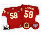 Kansas City Chiefs #58 Derrick Thomas Red Authentic Throwback Football Jersey
