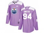 Edmonton Oilers #94 Ryan Smyth Purple Authentic Fights Cancer Stitched NHL Jerse