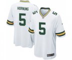 Green Bay Packers #5 Paul Hornung Game White Football Jersey