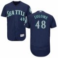 Seattle Mariners #48 Alex Colome Navy Blue Alternate Flex Base Authentic Collection MLB Jersey