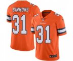 Denver Broncos #31 Justin Simmons Limited Orange Rush Vapor Untouchable Football Jersey