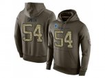 Dallas Cowboys #54 Jaylon Smith Stitched Green Olive Salute To Service KO Performance Hoodie