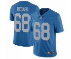 Detroit Lions #68 Taylor Decker Limited Blue Alternate Vapor Untouchable Football Jersey