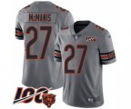 Chicago Bears #27 Sherrick McManis Limited Silver Inverted Legend 100th Season Football Jersey