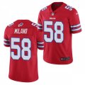 Buffalo Bills #58 Matt Milano Nike Red Color Rush Vapor Limited Player Jersey
