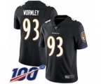 Baltimore Ravens #93 Chris Wormley Black Alternate Vapor Untouchable Limited Player 100th Season Football Jersey